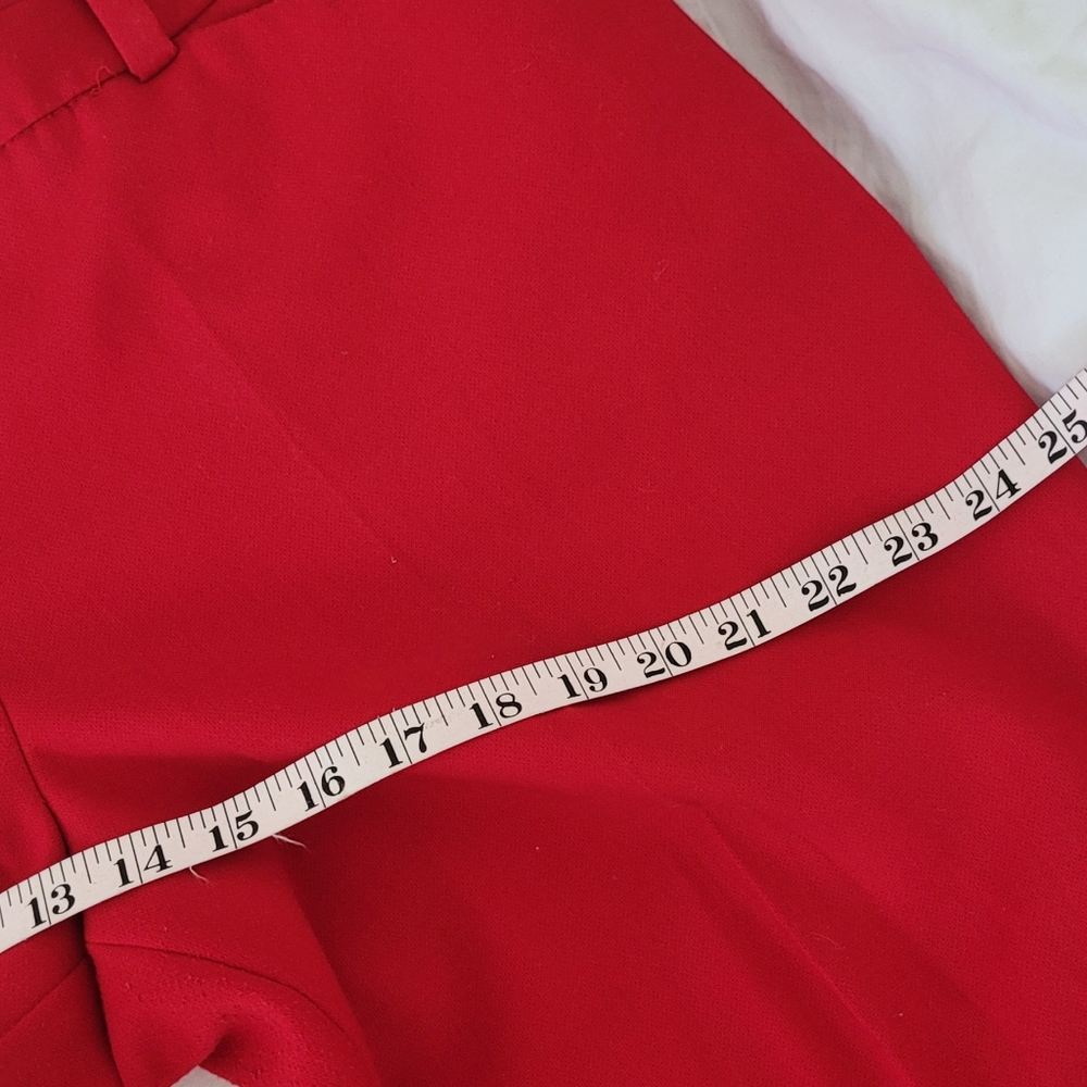 The Limited, red dress pants, size 14 bright red color, perfect for Christmas.